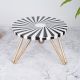 Round Cake Stand in Black and White Colour